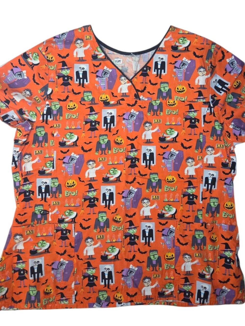 Halloween Scrub Top